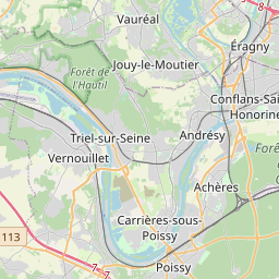Plan Montalet-le-Bois carte ville Montalet-le-Bois