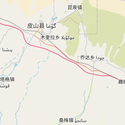 皮山县乡镇地图图片
